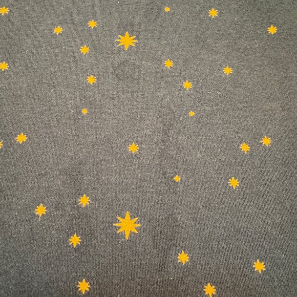 Little Green Radicals Top & Pants, Matching Gold Stars & Navy Blue, Sz 18-24 mo - Picture 2 of 3